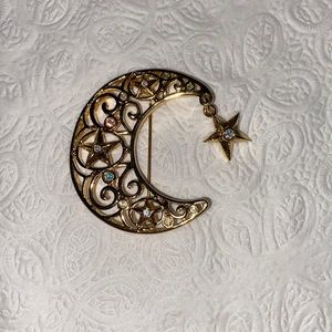 Moon brooch